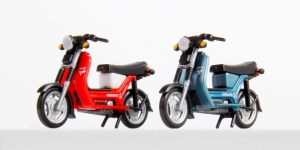 Kres 55061020 - H0 - Simson SR50, kirschrot und blau (2 Stück)